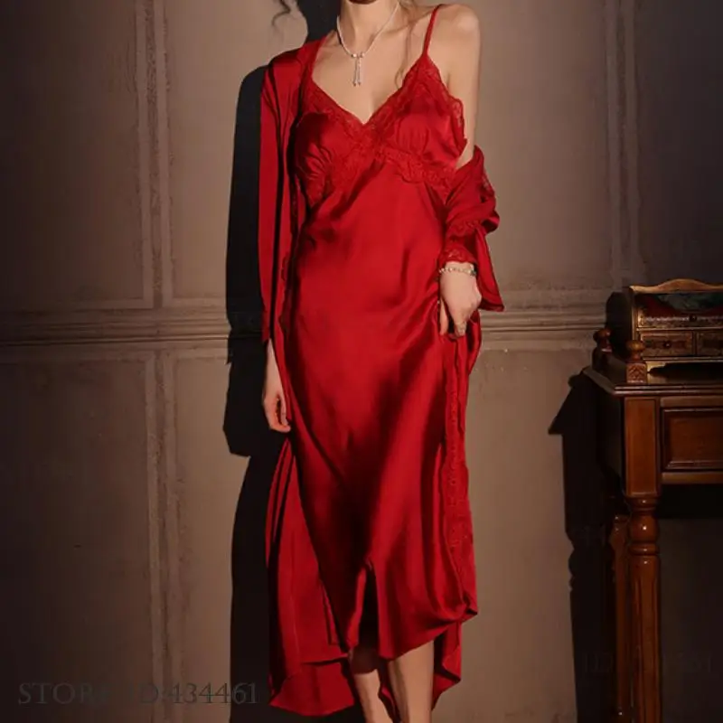 Vrouwelijke Lange Gewaad 2 Stu - Robe Silk Women recensie en prijs